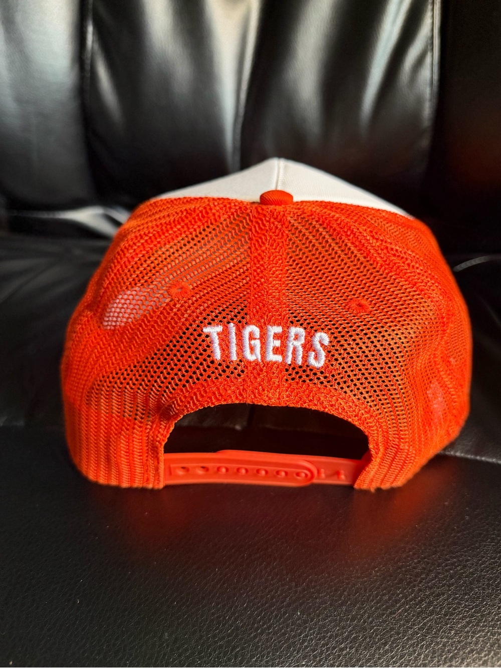 Clemson Tigers Top of the World Trucker Hat Orange/ White Snapback Paw Logo Cap - Picture 4 of 4